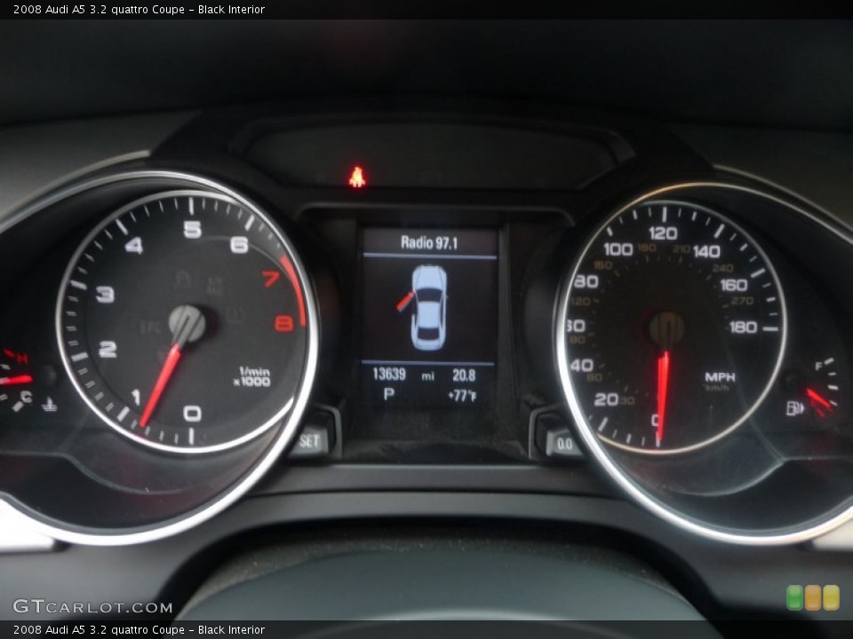 Black Interior Gauges for the 2008 Audi A5 3.2 quattro Coupe #54627879