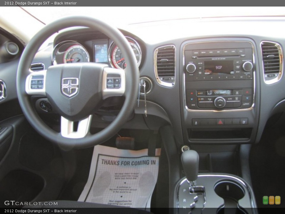 Black Interior Dashboard for the 2012 Dodge Durango SXT #54628512