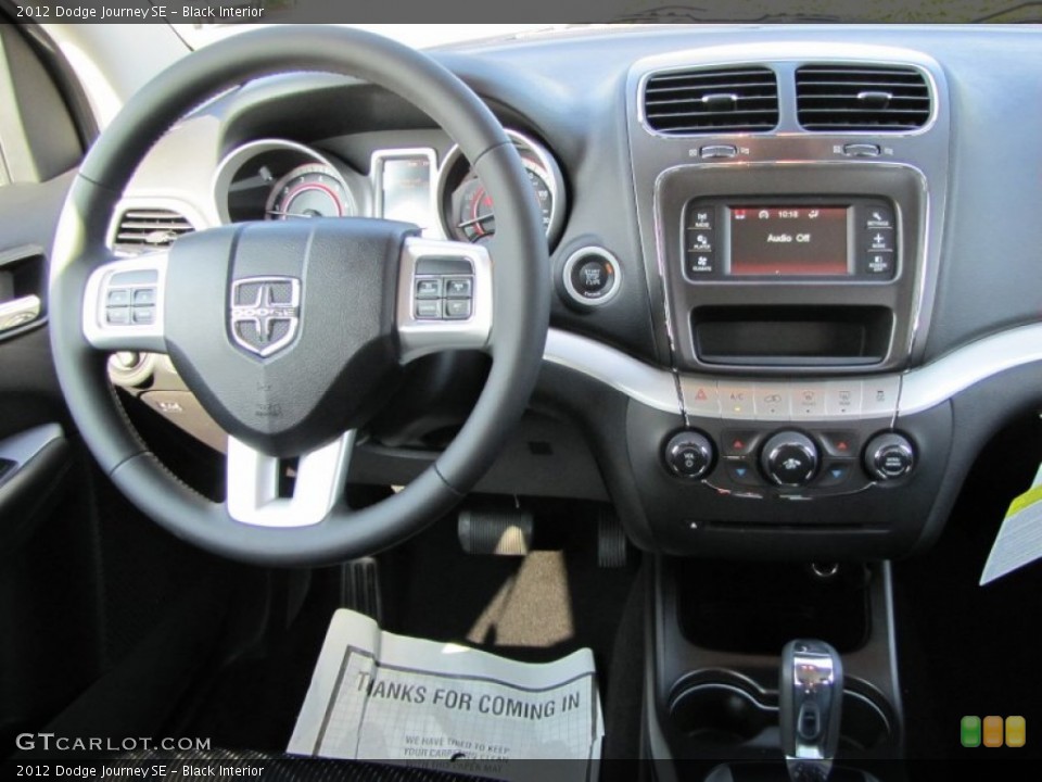 Black Interior Dashboard for the 2012 Dodge Journey SE #54628752
