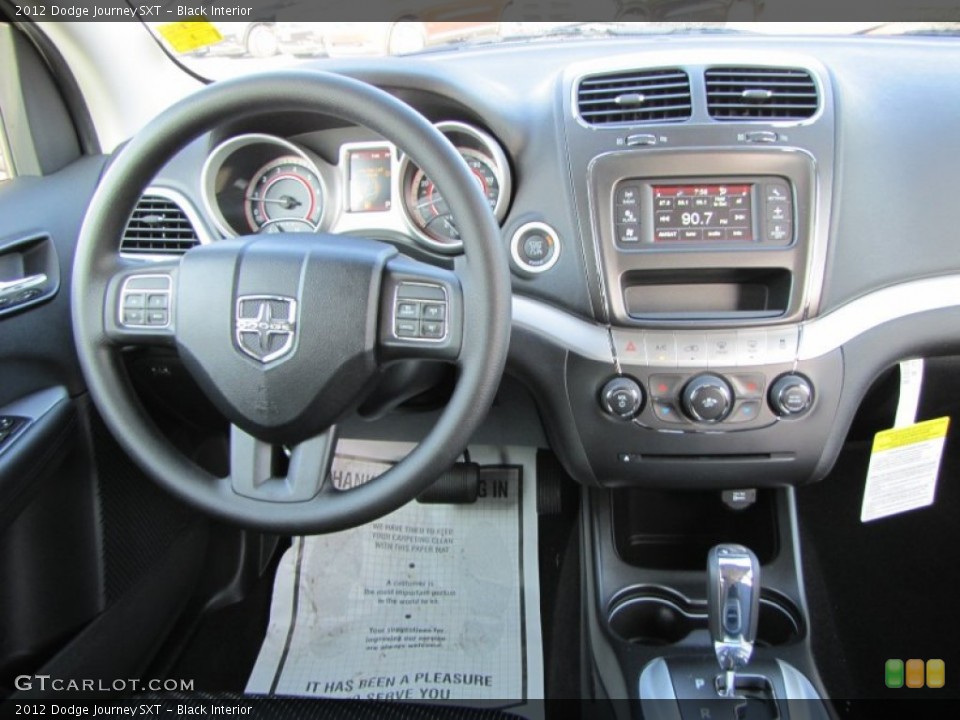 Black Interior Dashboard for the 2012 Dodge Journey SXT #54628791