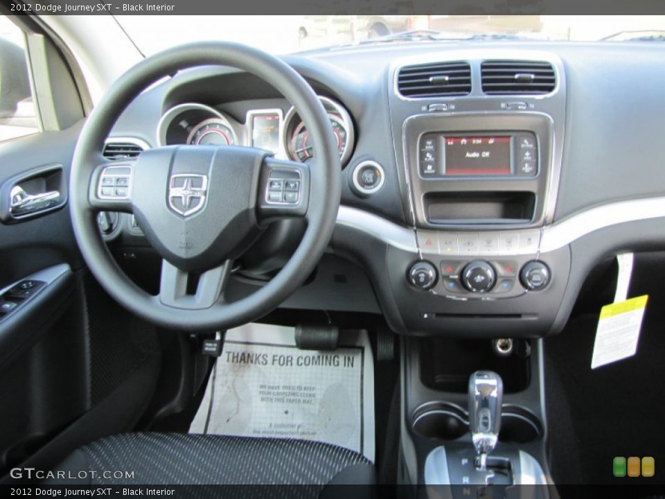 Black Interior Dashboard for the 2012 Dodge Journey SXT #54628830