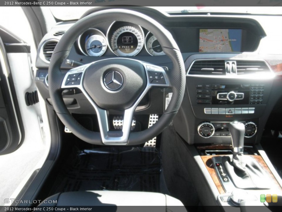 Black Interior Dashboard for the 2012 Mercedes-Benz C 250 Coupe #54629853