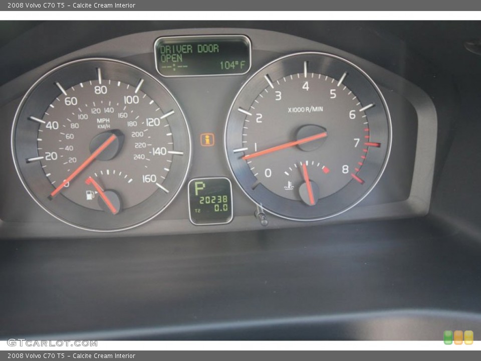 Calcite Cream Interior Gauges for the 2008 Volvo C70 T5 #54631380