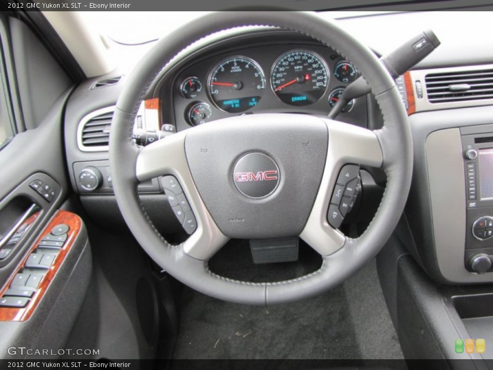 Ebony Interior Steering Wheel for the 2012 GMC Yukon XL SLT #54631491