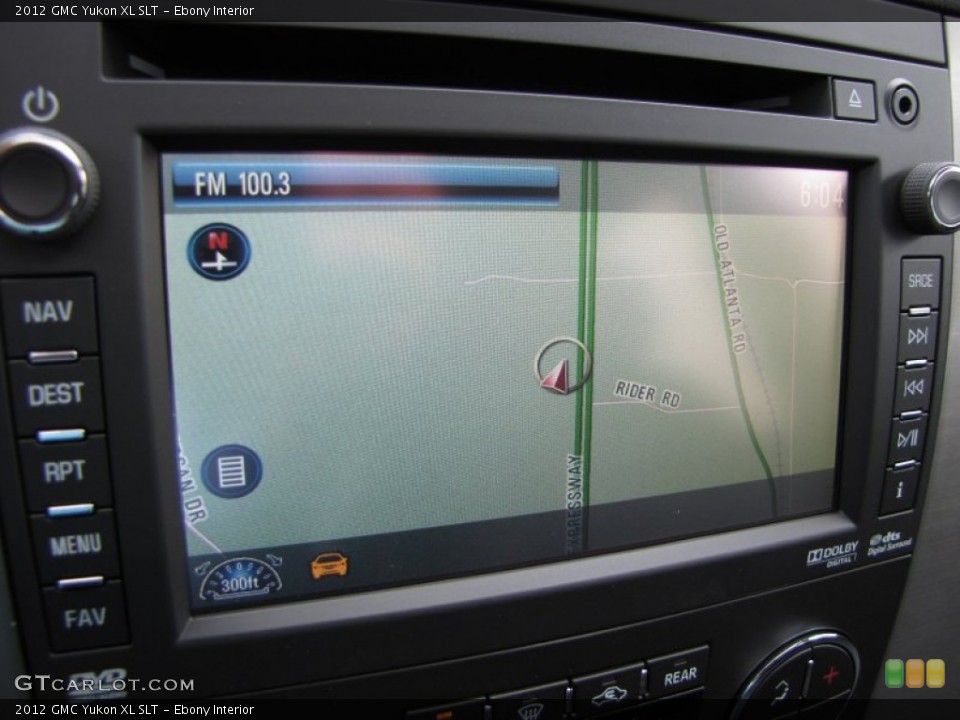 Ebony Interior Navigation for the 2012 GMC Yukon XL SLT #54631518