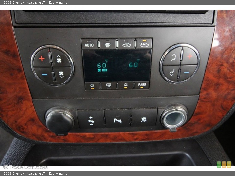 Ebony Interior Controls for the 2008 Chevrolet Avalanche LT #54631578