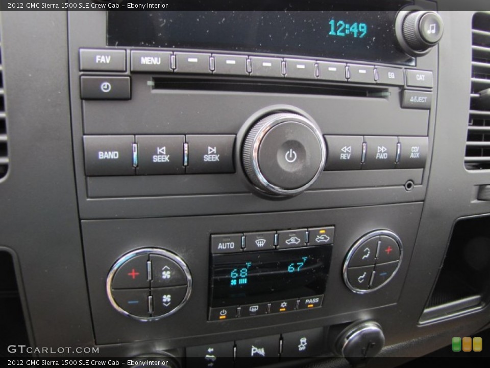 Ebony Interior Audio System for the 2012 GMC Sierra 1500 SLE Crew Cab #54631704
