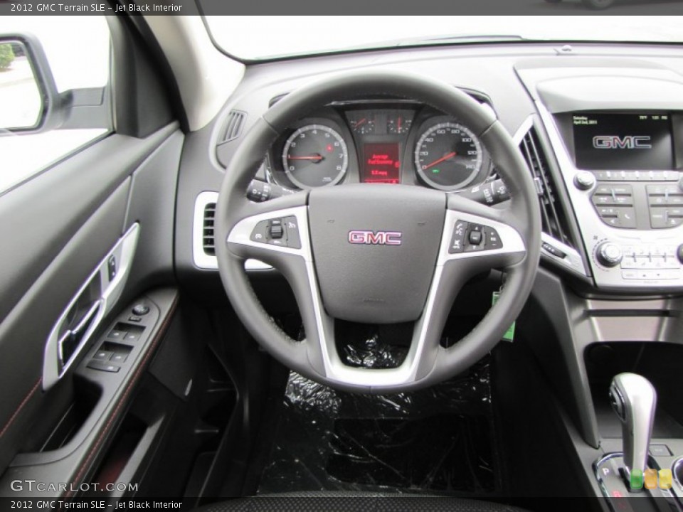 Jet Black Interior Steering Wheel for the 2012 GMC Terrain SLE #54631863