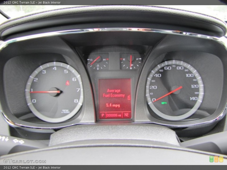 Jet Black Interior Gauges for the 2012 GMC Terrain SLE #54631881