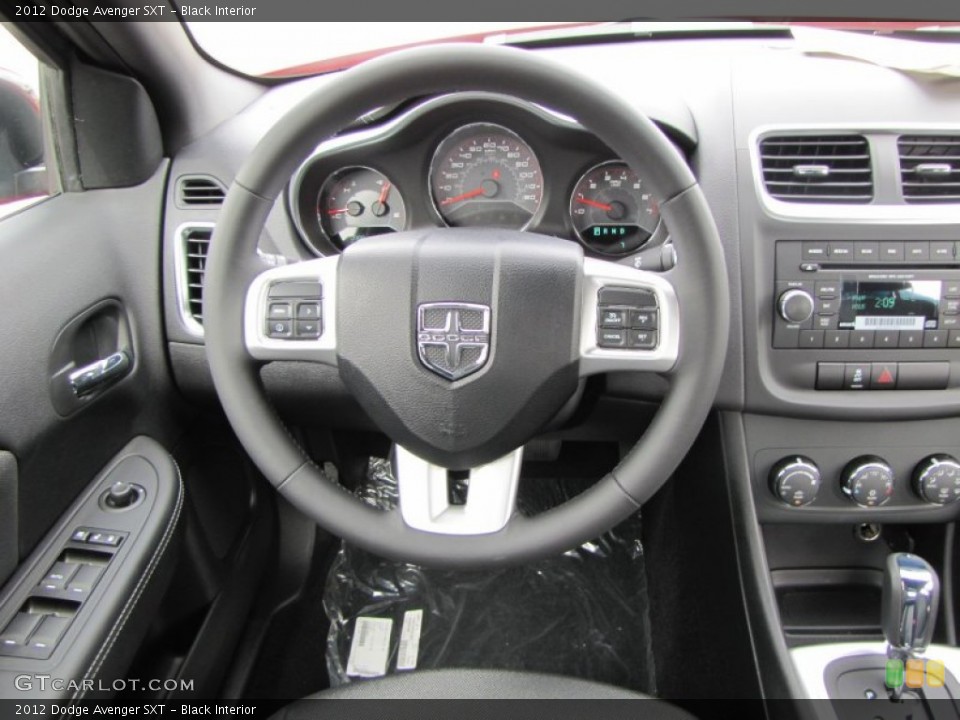 Black Interior Steering Wheel for the 2012 Dodge Avenger SXT #54632053