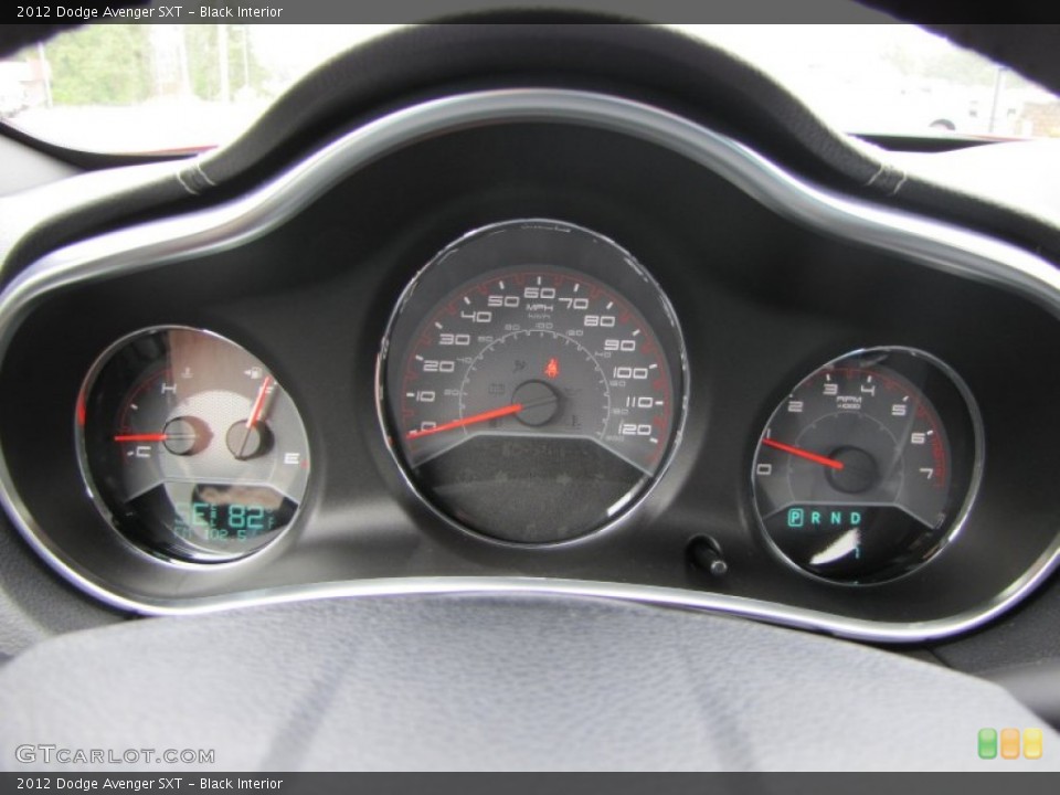 Black Interior Gauges for the 2012 Dodge Avenger SXT #54632071