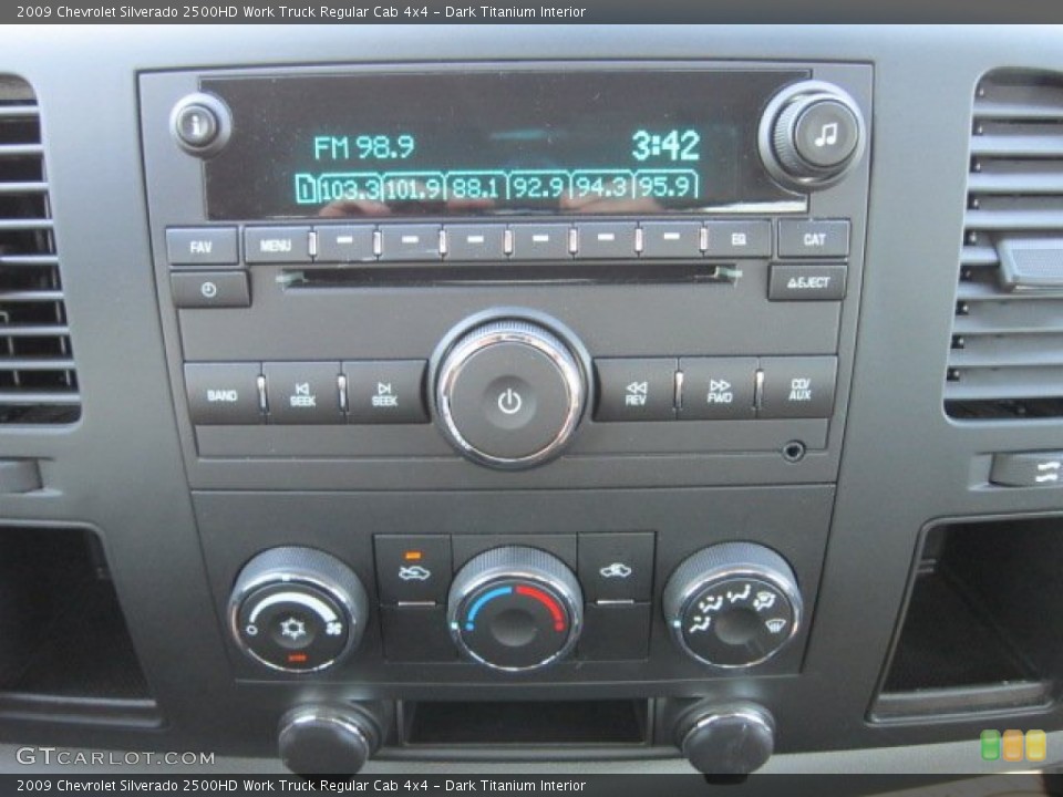 Dark Titanium Interior Audio System for the 2009 Chevrolet Silverado 2500HD Work Truck Regular Cab 4x4 #54632341