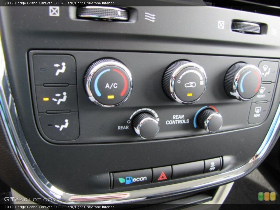 Black/Light Graystone Interior Controls for the 2012 Dodge Grand Caravan SXT #54632415