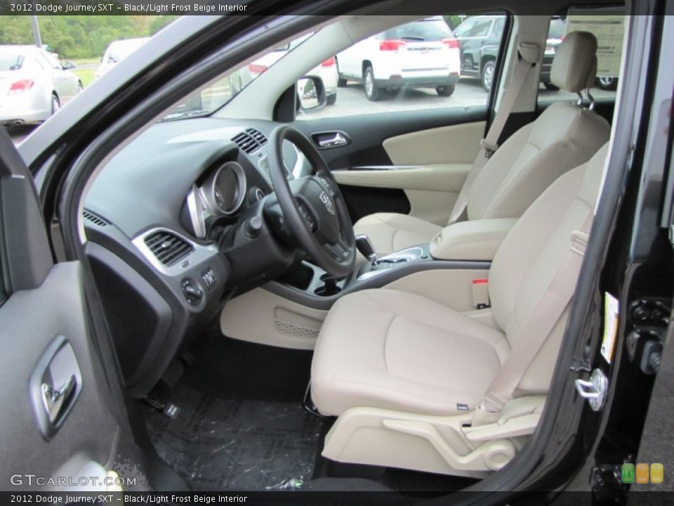 Black/Light Frost Beige Interior Photo for the 2012 Dodge Journey SXT #54632712