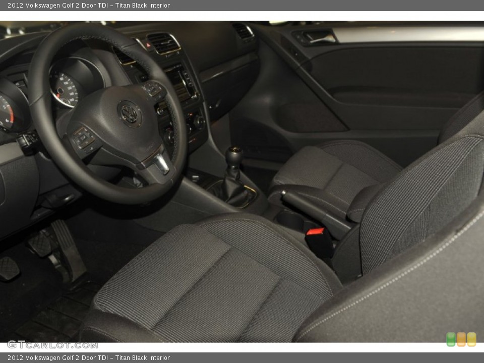 Titan Black Interior Photo for the 2012 Volkswagen Golf 2 Door TDI #54633279