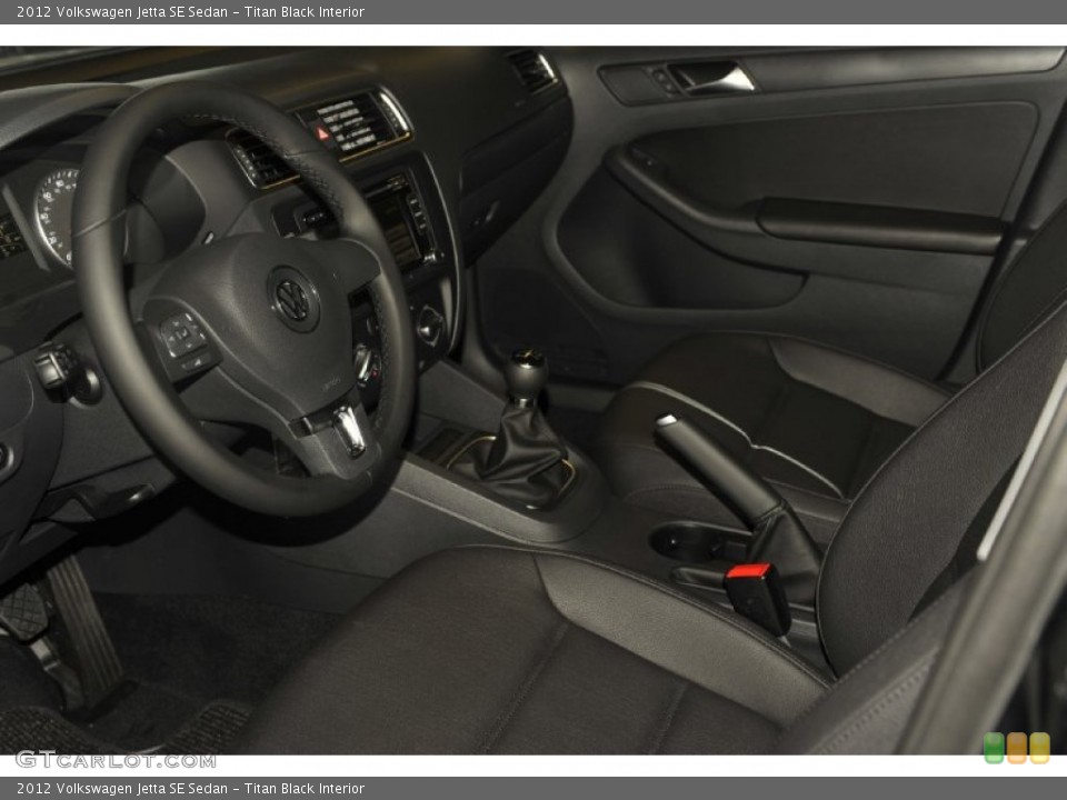 Titan Black Interior Photo for the 2012 Volkswagen Jetta SE Sedan #54635745