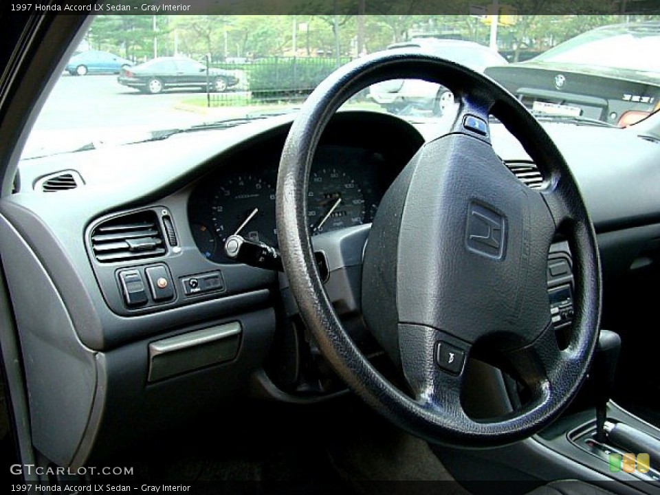 Gray Interior Steering Wheel for the 1997 Honda Accord LX Sedan #54636087