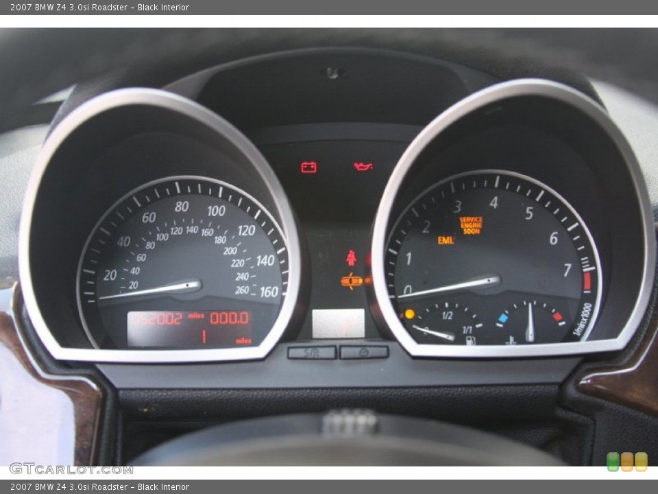 Black Interior Gauges for the 2007 BMW Z4 3.0si Roadster #54636927