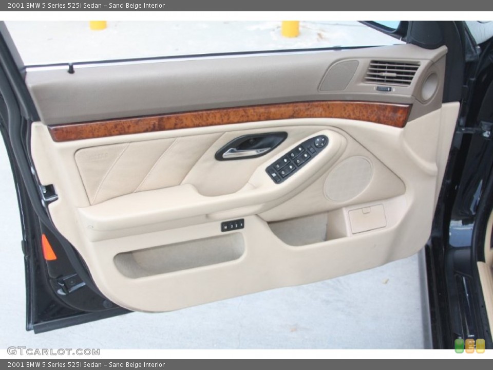 Sand Beige Interior Door Panel for the 2001 BMW 5 Series 525i Sedan #54637959