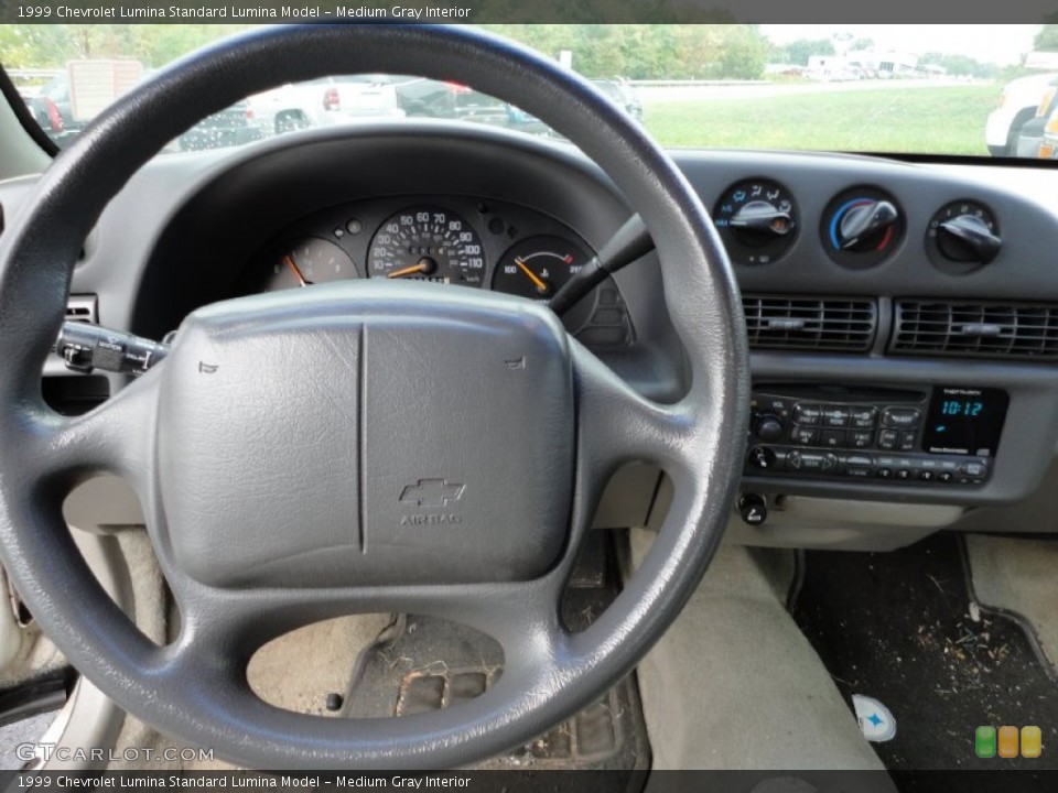 Medium Gray Interior Steering Wheel for the 1999 Chevrolet Lumina  #54638169