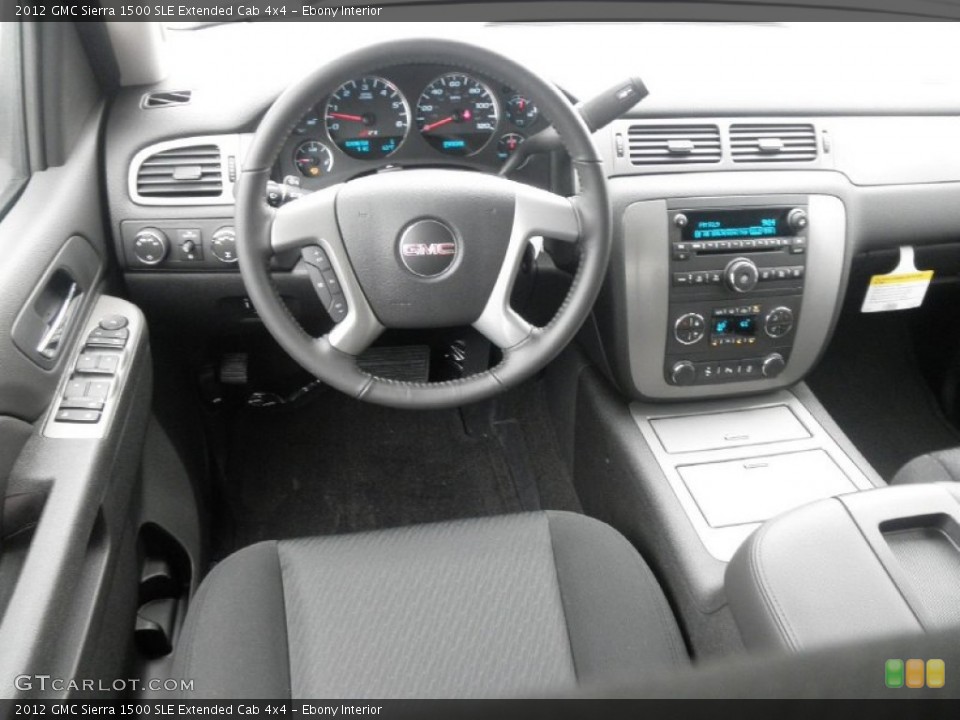 Ebony Interior Dashboard for the 2012 GMC Sierra 1500 SLE Extended Cab 4x4 #54639498