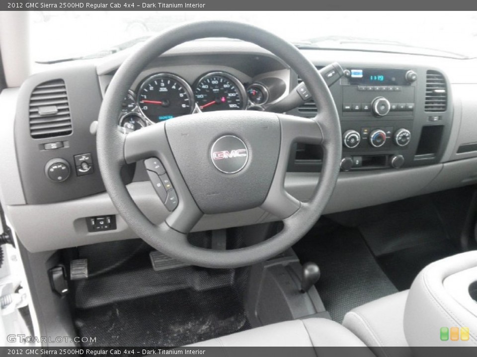 Dark Titanium Interior Dashboard for the 2012 GMC Sierra 2500HD Regular Cab 4x4 #54639681