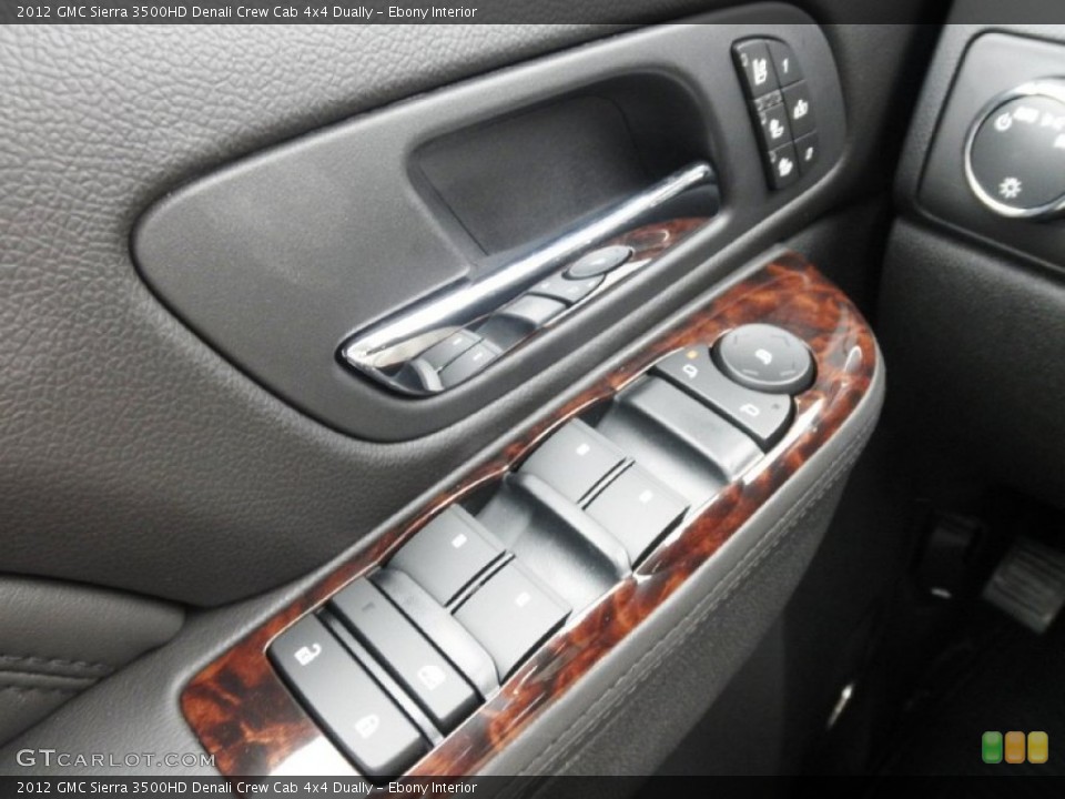 Ebony Interior Controls for the 2012 GMC Sierra 3500HD Denali Crew Cab 4x4 Dually #54639822