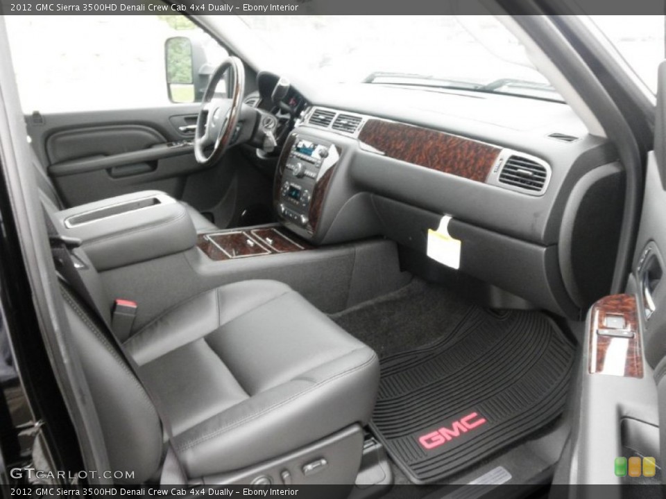 Ebony Interior Photo for the 2012 GMC Sierra 3500HD Denali Crew Cab 4x4 Dually #54639921