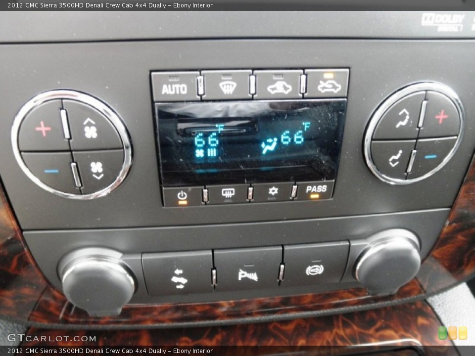 Ebony Interior Controls for the 2012 GMC Sierra 3500HD Denali Crew Cab 4x4 Dually #54640044