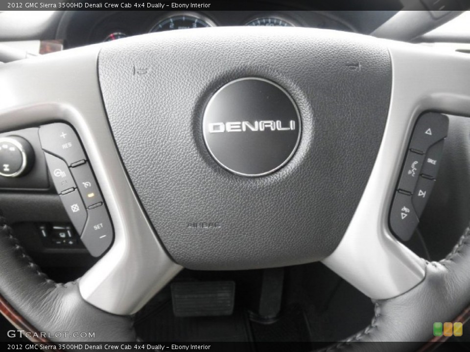 Ebony Interior Steering Wheel for the 2012 GMC Sierra 3500HD Denali Crew Cab 4x4 Dually #54640053