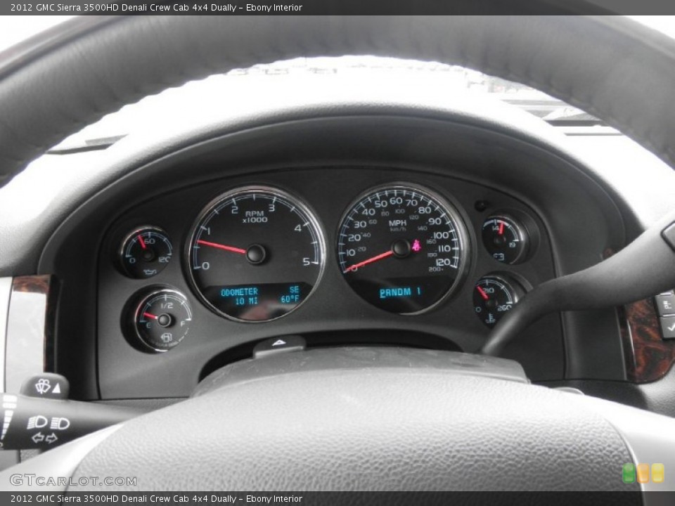 Ebony Interior Gauges for the 2012 GMC Sierra 3500HD Denali Crew Cab 4x4 Dually #54640065