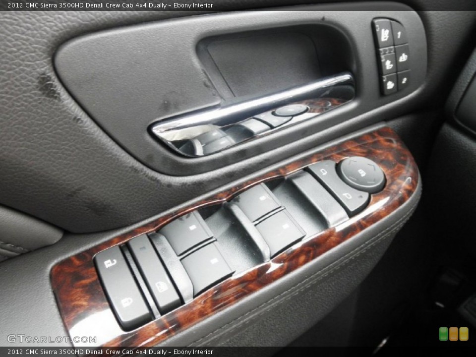 Ebony Interior Controls for the 2012 GMC Sierra 3500HD Denali Crew Cab 4x4 Dually #54640074