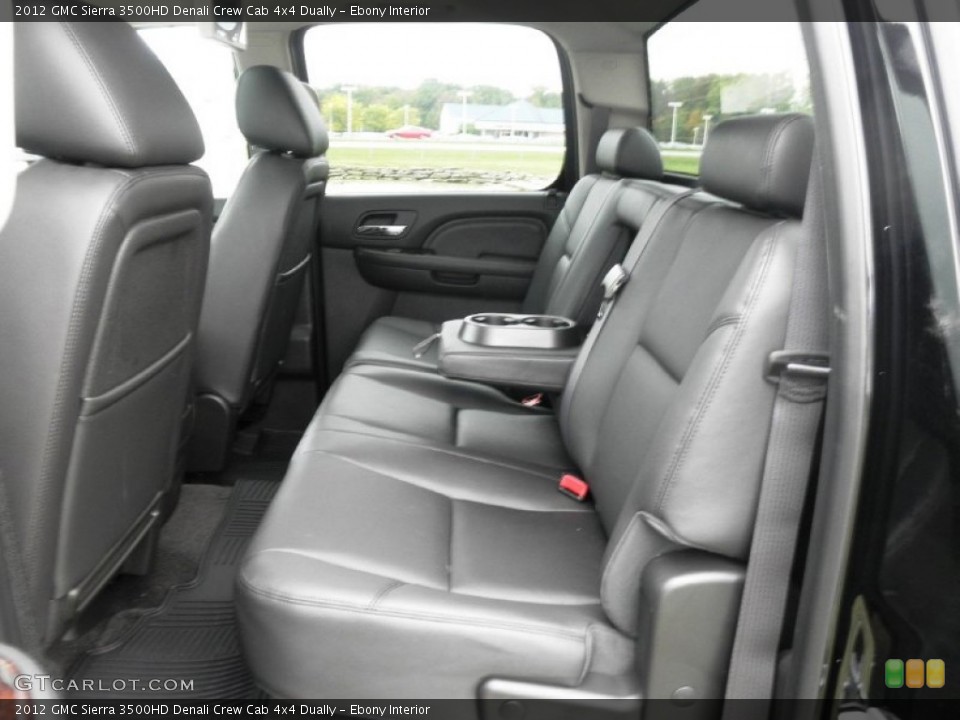 Ebony Interior Photo for the 2012 GMC Sierra 3500HD Denali Crew Cab 4x4 Dually #54640143