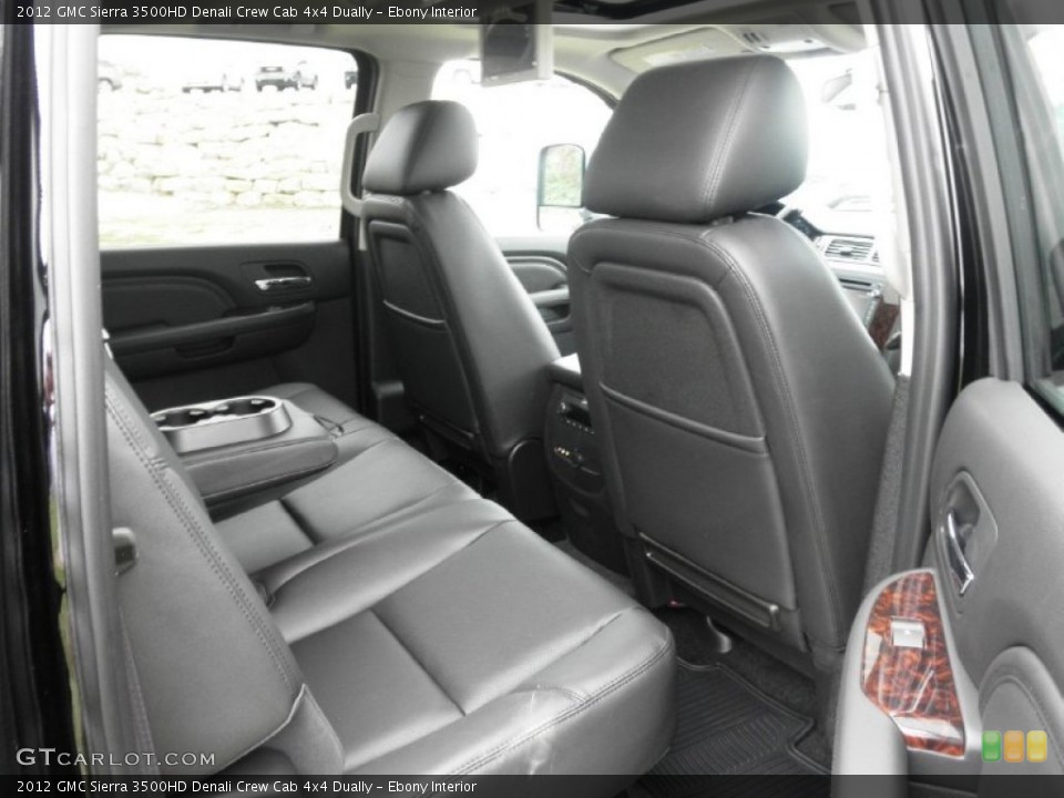 Ebony Interior Photo for the 2012 GMC Sierra 3500HD Denali Crew Cab 4x4 Dually #54640182