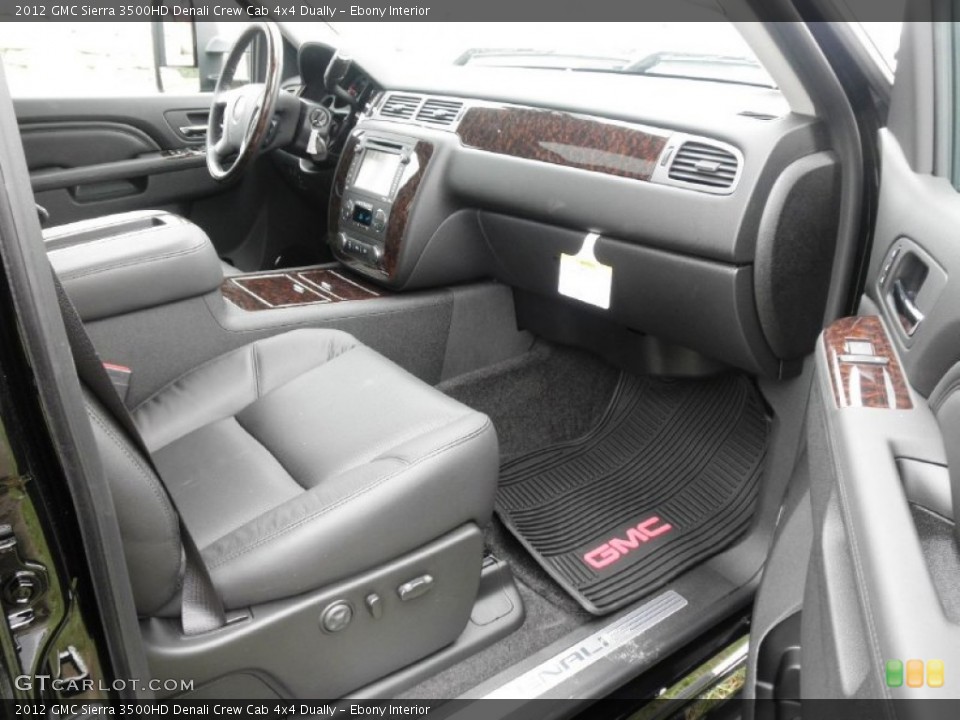 Ebony Interior Photo for the 2012 GMC Sierra 3500HD Denali Crew Cab 4x4 Dually #54640194