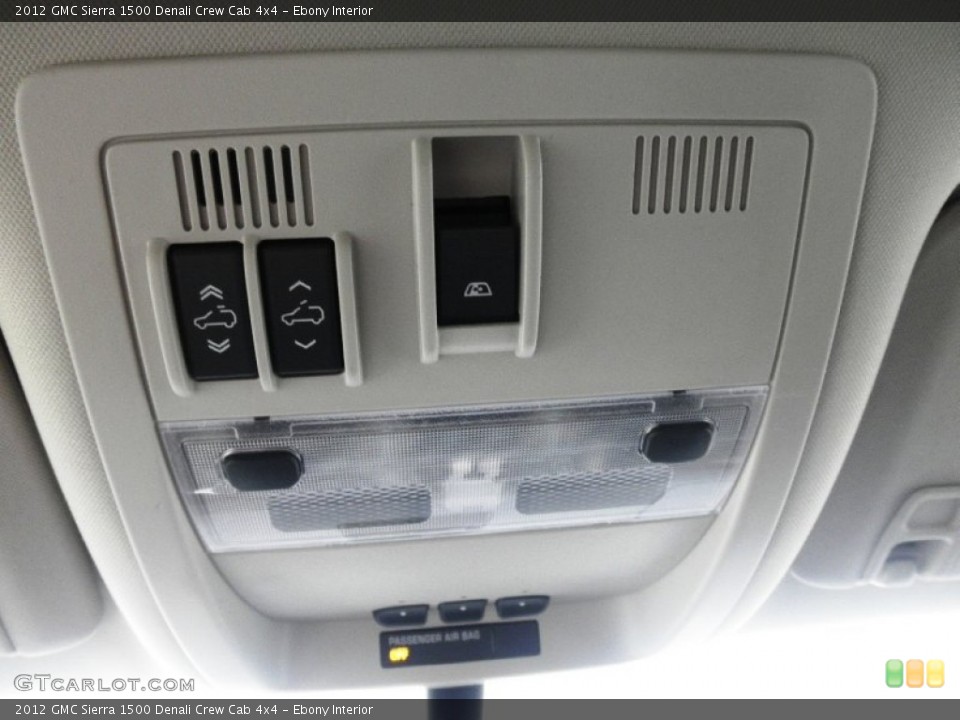 Ebony Interior Controls for the 2012 GMC Sierra 1500 Denali Crew Cab 4x4 #54640335