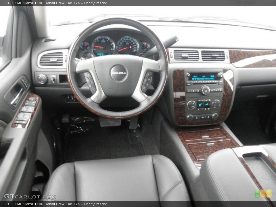 Ebony Interior Photo for the 2012 GMC Sierra 1500 Denali Crew Cab 4x4 #54640353