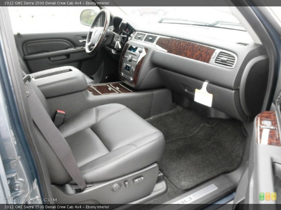 Ebony Interior Photo for the 2012 GMC Sierra 1500 Denali Crew Cab 4x4 #54640404