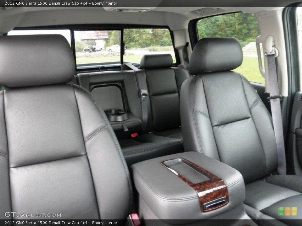 Ebony Interior Photo for the 2012 GMC Sierra 1500 Denali Crew Cab 4x4 #54640413