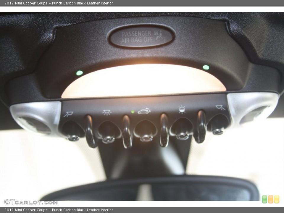 Punch Carbon Black Leather Interior Controls for the 2012 Mini Cooper Coupe #54642339
