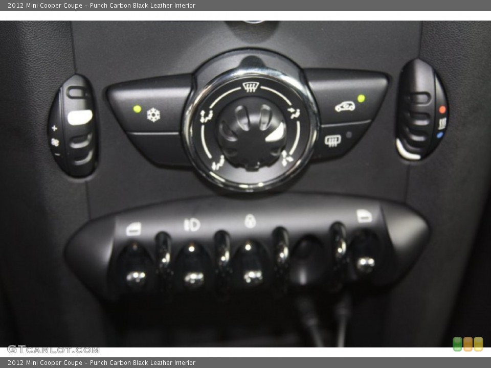 Punch Carbon Black Leather Interior Controls for the 2012 Mini Cooper Coupe #54642354