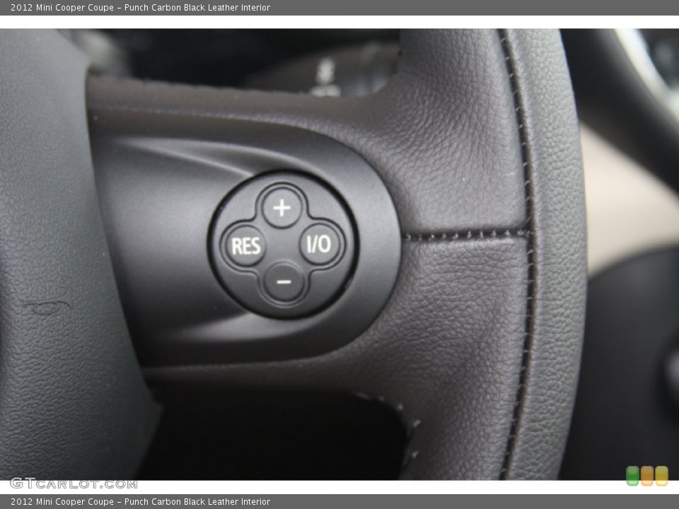 Punch Carbon Black Leather Interior Controls for the 2012 Mini Cooper Coupe #54642408