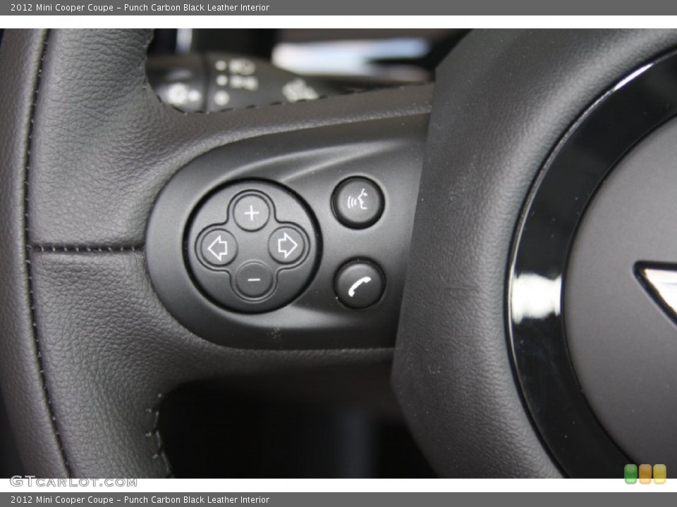 Punch Carbon Black Leather Interior Controls for the 2012 Mini Cooper Coupe #54642417