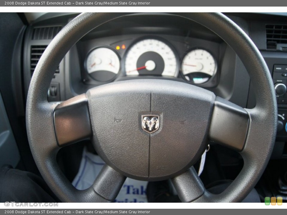 Dark Slate Gray/Medium Slate Gray Interior Steering Wheel for the 2008 Dodge Dakota ST Extended Cab #54642633