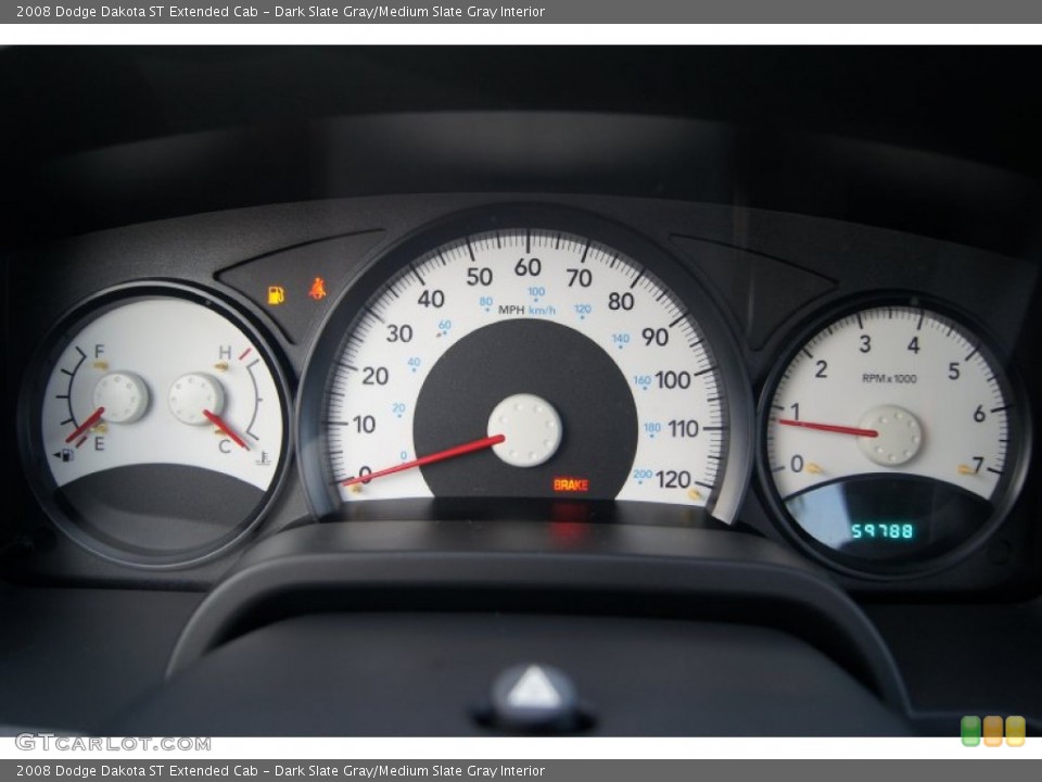 Dark Slate Gray/Medium Slate Gray Interior Gauges for the 2008 Dodge Dakota ST Extended Cab #54642636