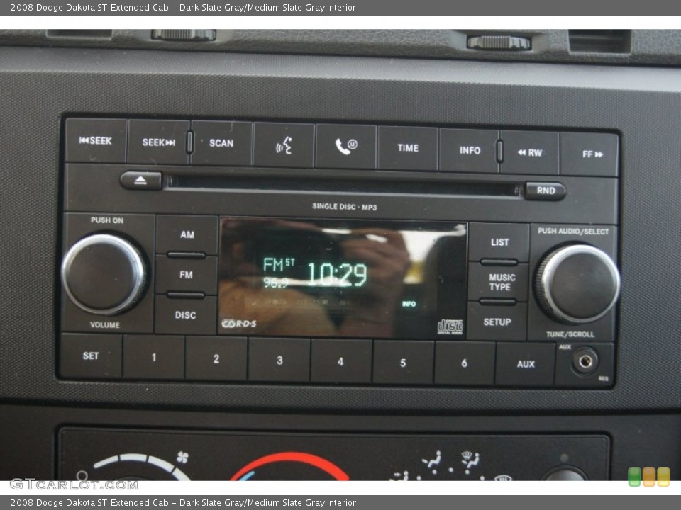 Dark Slate Gray/Medium Slate Gray Interior Audio System for the 2008 Dodge Dakota ST Extended Cab #54642648
