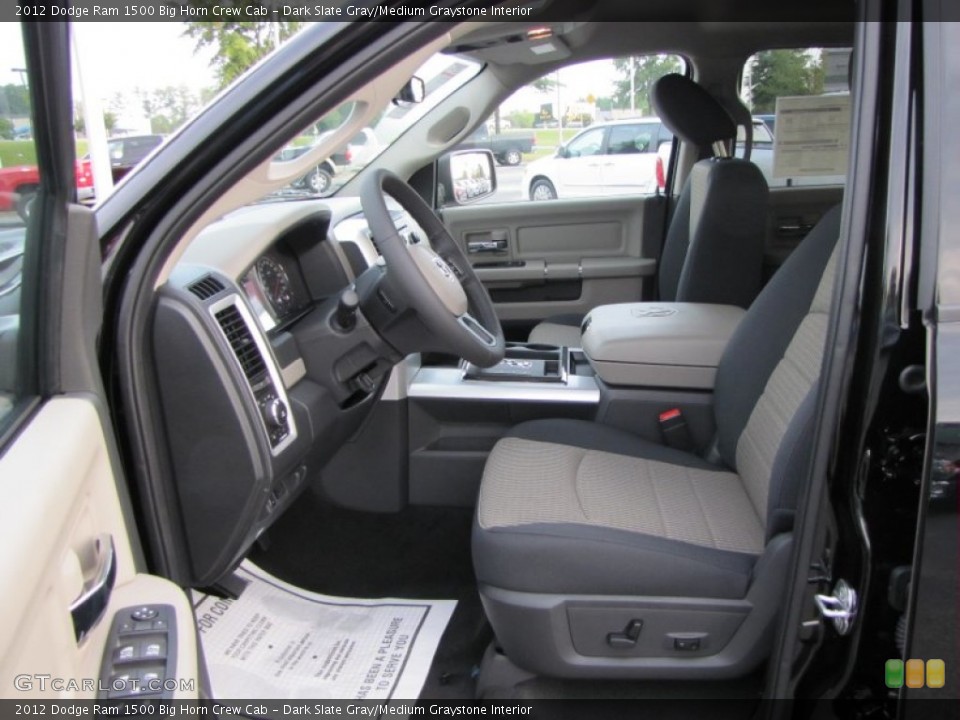 Dark Slate Gray/Medium Graystone Interior Photo for the 2012 Dodge Ram 1500 Big Horn Crew Cab #54643620
