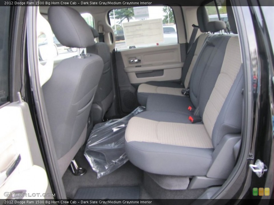 Dark Slate Gray/Medium Graystone Interior Photo for the 2012 Dodge Ram 1500 Big Horn Crew Cab #54643629