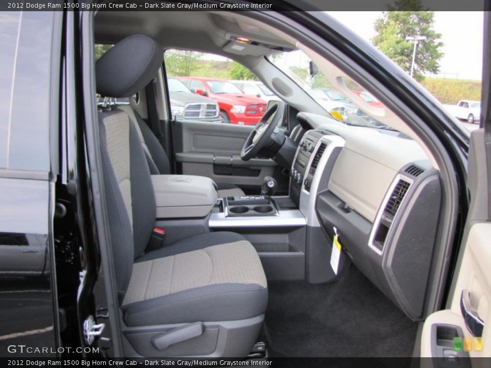 Dark Slate Gray/Medium Graystone Interior Photo for the 2012 Dodge Ram 1500 Big Horn Crew Cab #54643638