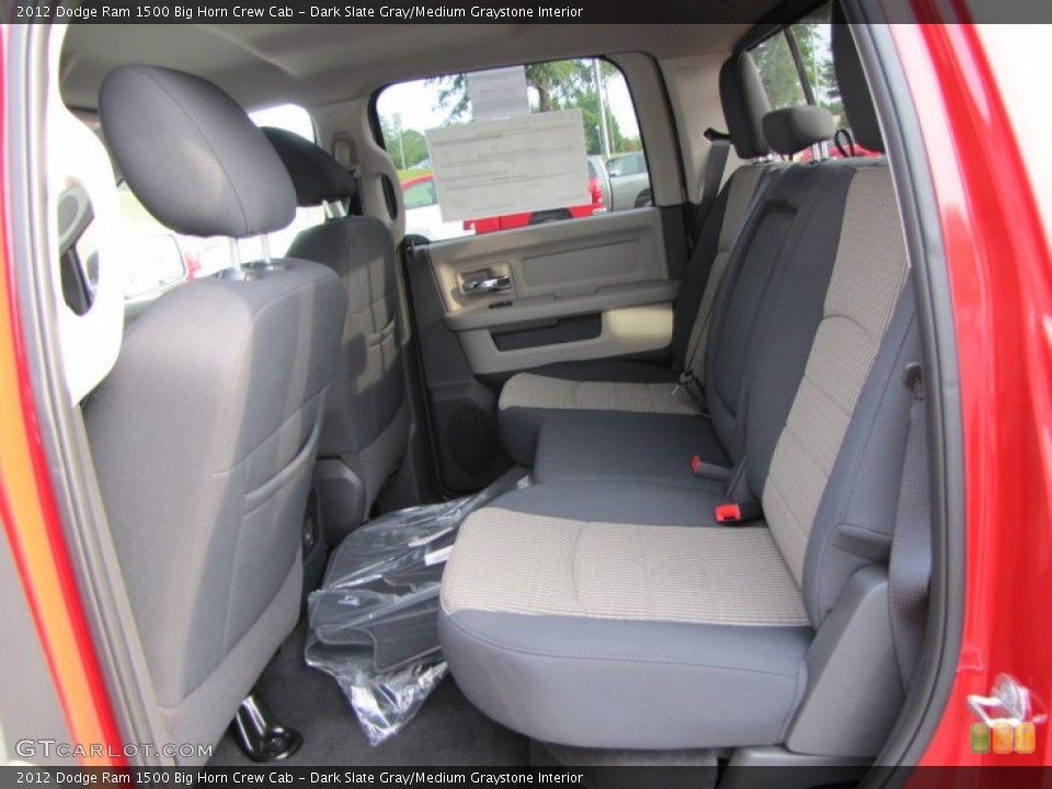 Dark Slate Gray/Medium Graystone Interior Photo for the 2012 Dodge Ram 1500 Big Horn Crew Cab #54643740